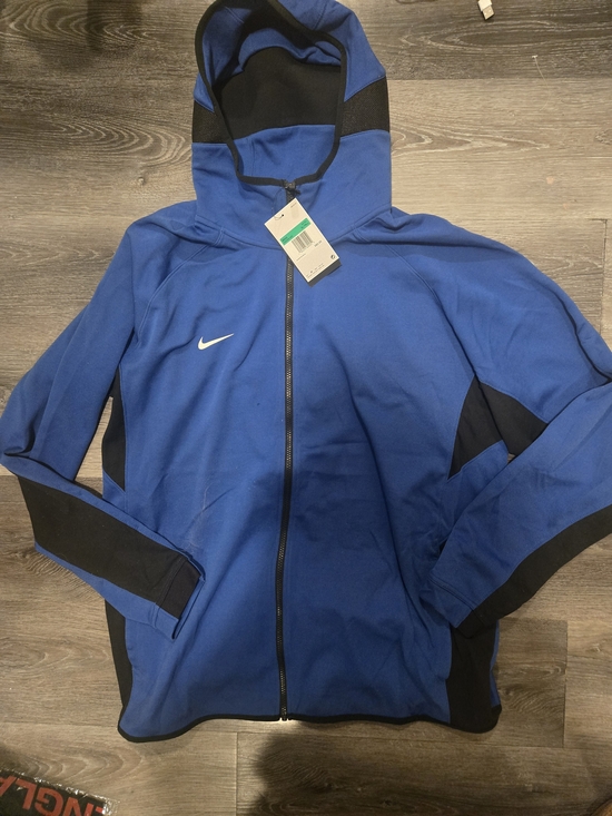 Nike Other - Nike NWT Dri Fit Showtime Basketball Hoodie Jacket Blue Black XL Tall